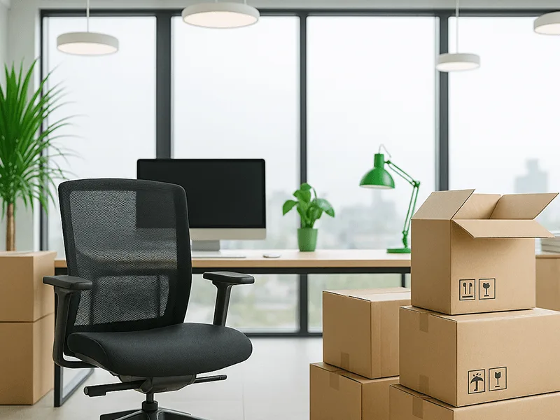 En bild på Kontorsflytt